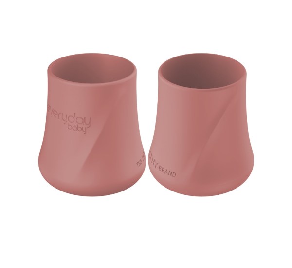 Everyday baby silikonska šalica, 2 komada crvena